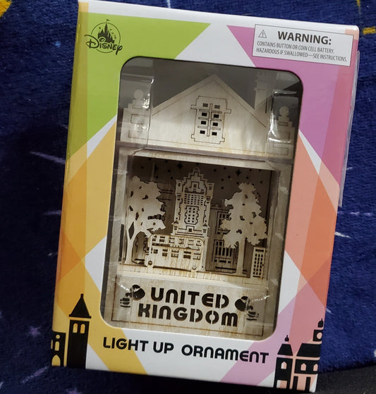 2022 Disney Park United Kingdom Pavilion EPCOT 40 World Showcase Light Ornament