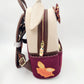 2026 Disney Parks Loungefly Minnie Fall Autumn Corduroy Mini Backpack & Keychain