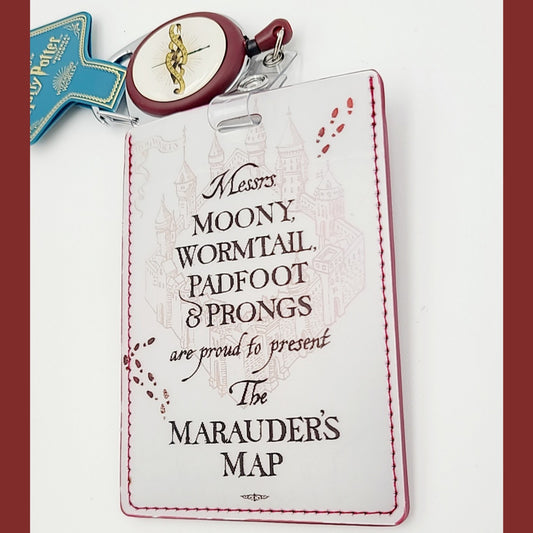 *Marauder's Map ID Badge* Universal Studios Wizarding World Of Harry Potter REEL