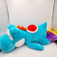LARGE Yoshi Nintendo World Sleeping Plush Cushion Pillow Blue Universal Epic 37"
