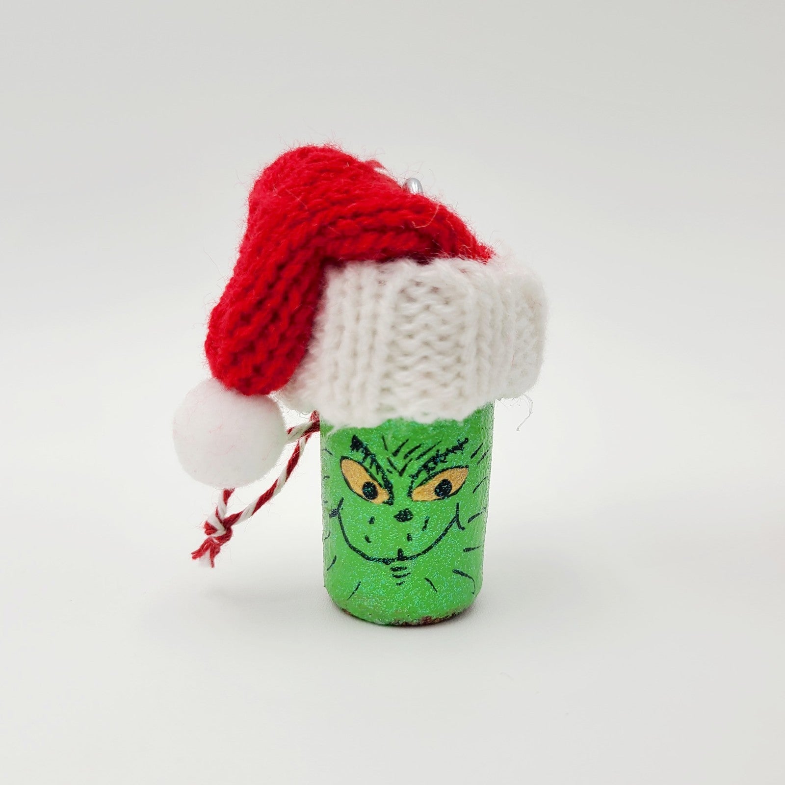 HANDMADE Cork Christmas Tree Ornament Santa Grinch Soldier Penguin Gingerbread