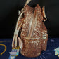 NEW Disney Parks Loungefly Sequined Rose Gold Mini Backpack Minnie Mouse Ears
