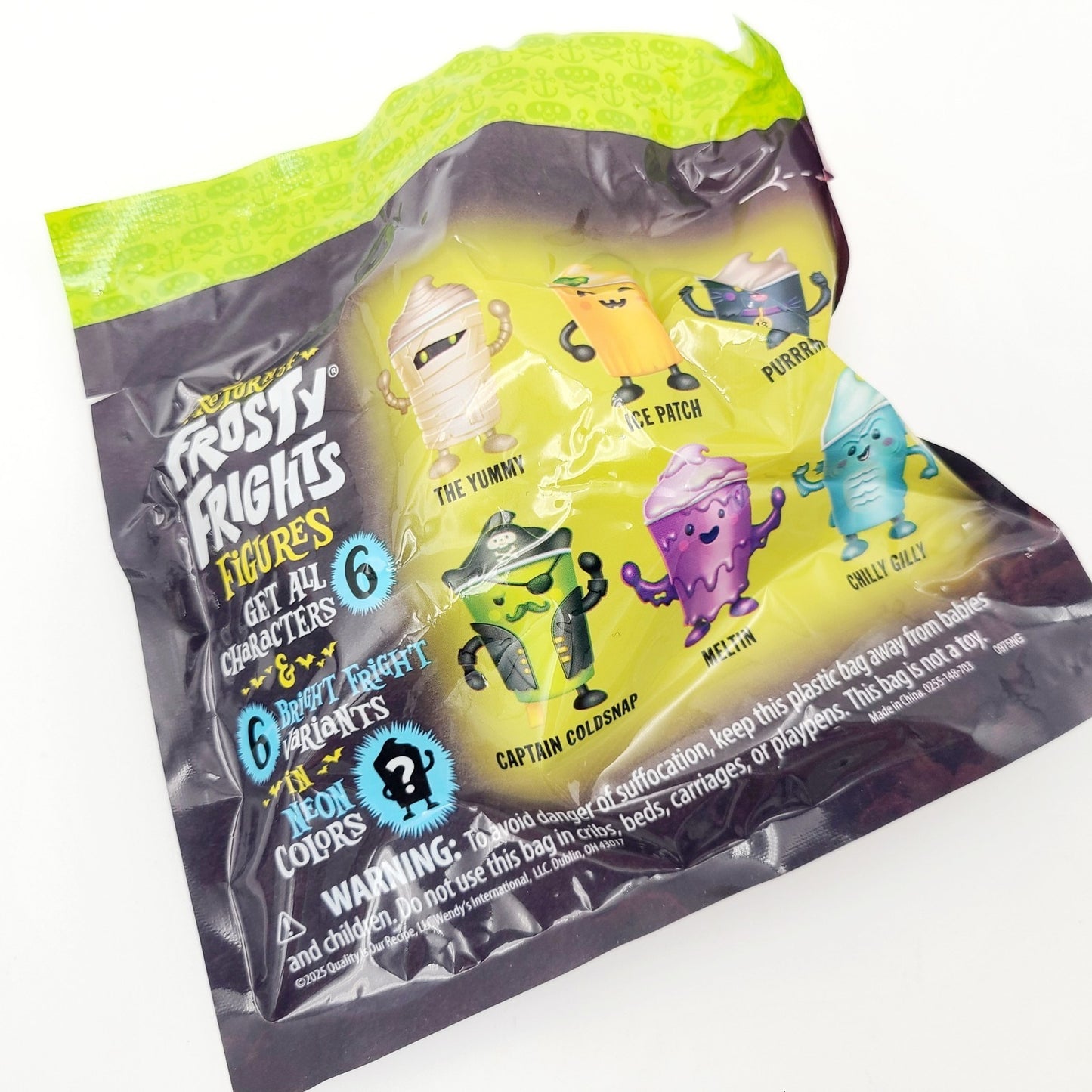 WENDYS FROSTY FRIGHTS 2025 Captain Coldsnap Semi-Sealed Normal Variant Kids Meal