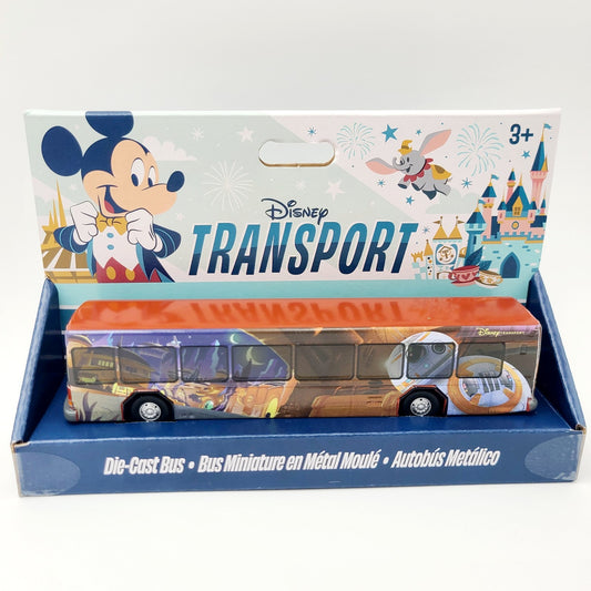 NEW 2025 Disney Parks Diecast Bus Transport Star Wars Wrap BB-8 Galaxy’s Edge