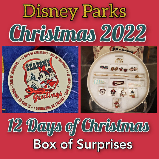 2022 Disney Parks Holiday Shop 12 Days of Christmas Countdown Charm & Earrings
