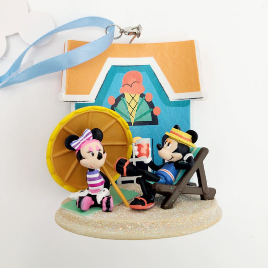 NEW Walt Disney World Beach Club Resort Beaches & Cream Mickey & Minnie Ornament
