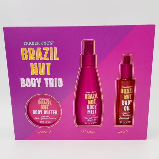 NEW Trader Joe's Brazil Nut Body Butter Trio Set 2024 Limited Edition Gift Set