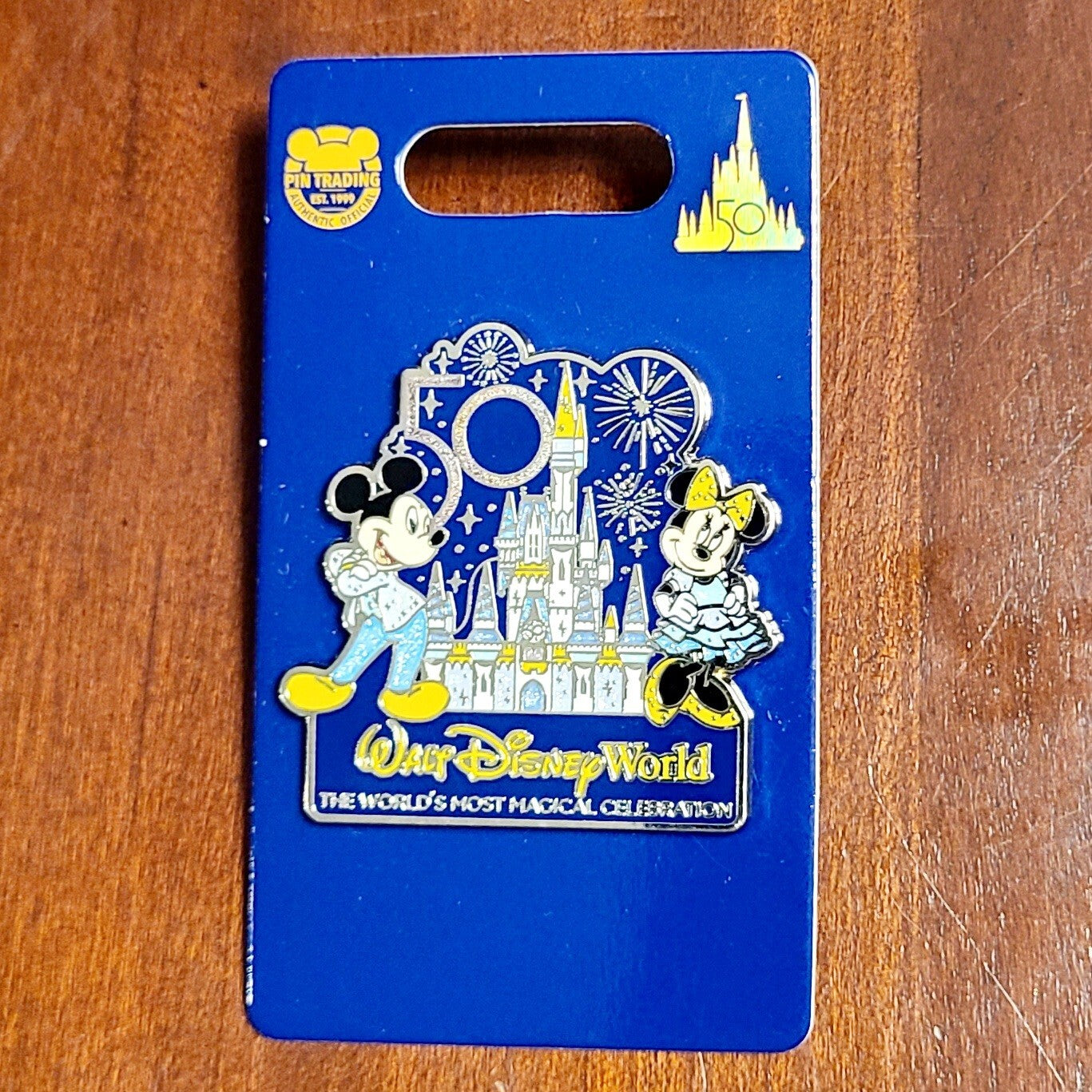 NEW 2021 Walt Disney World Parks 50th Anniversary Mickey & Minnie Mouse Pin WDW
