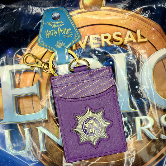 EPIC Universe Ministry Of Magic Auror ID Holder Badge Keychain Universal Orlando
