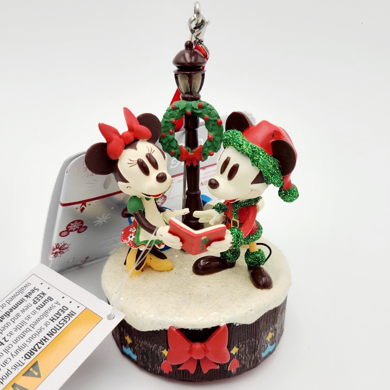 Disney Parks EPCOT World Showcase Germany Mickey & Minnie Ornament Lamp Post NEW