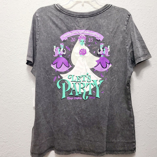 LARGE Disney Park Haunted Mansion Bride Not Scary Halloween Party MNSSHP Shirt