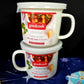 (2) Good Cook Vented Soup Mugs 20oz White Vent Microwave Oven Freezer Safe NEW