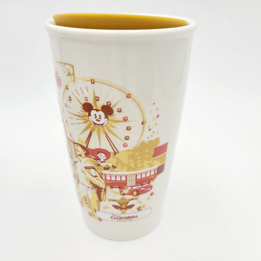 NEW Starbucks Disneyland California Adventure Starbucks Ceramic Tumbler 12 oz.