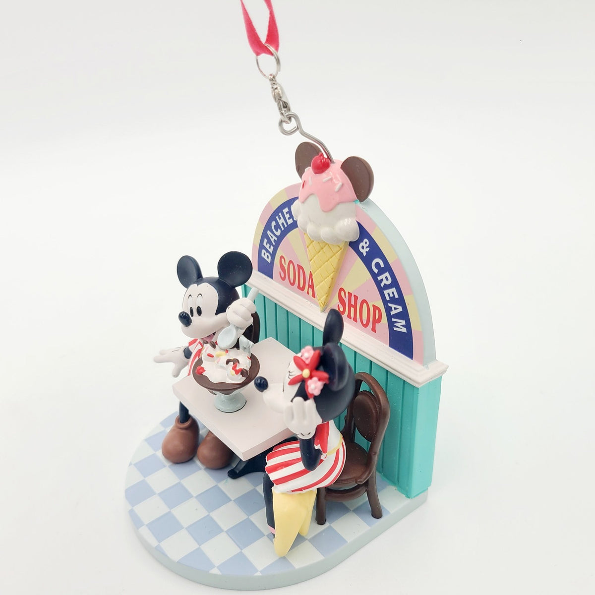 Disney Park Beach Club Resort Ornament Beaches & Cream Soda Shop Mickey & Minnie
