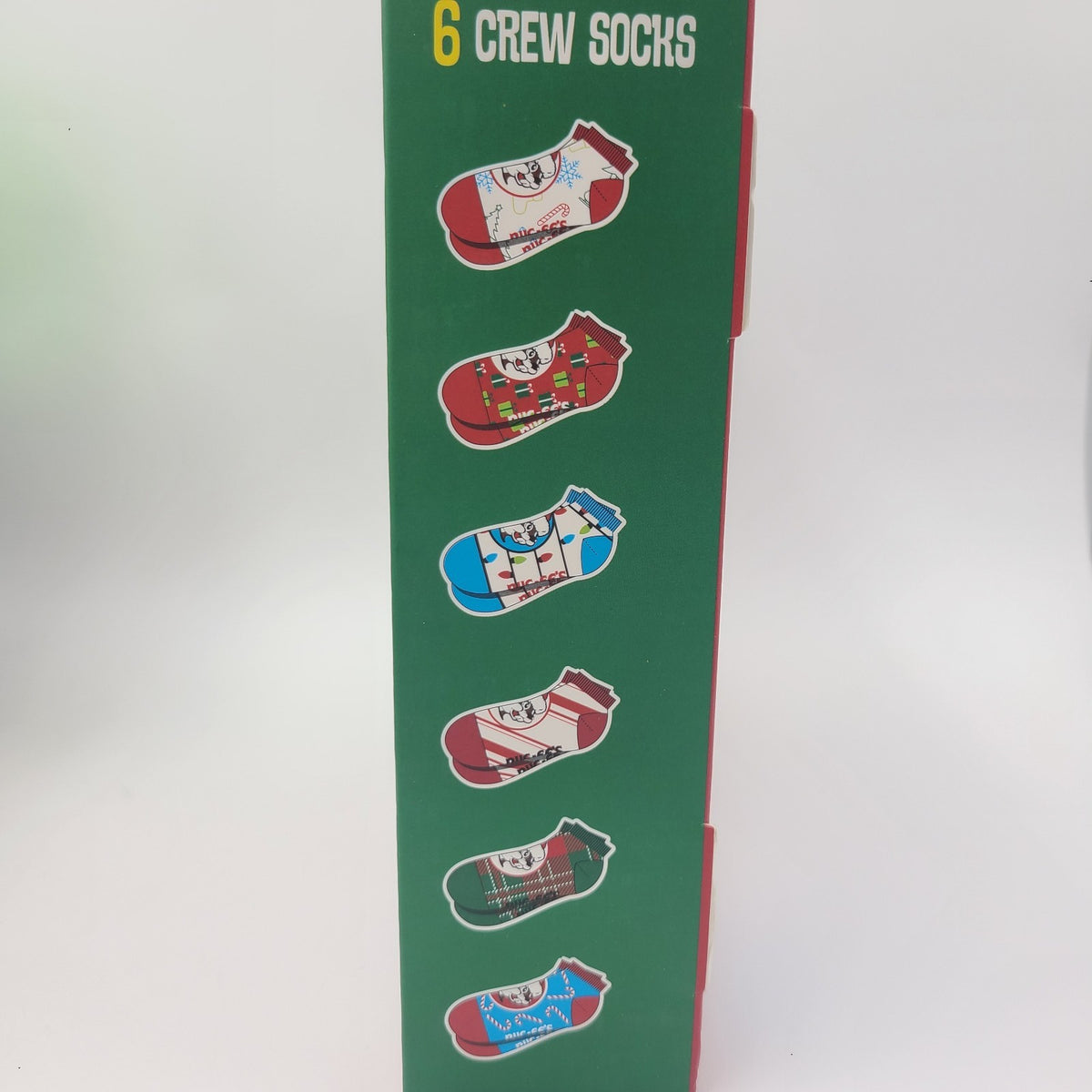 NEW Buc-ee's Christmas Socks 12 Days Gift Box Complete 12prs (6 Crew 6 NoShow)