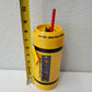 NEW Disney Parks Monsters Inc SCREAM Canister Sipper Cup Bottle w/ Sound Yellow