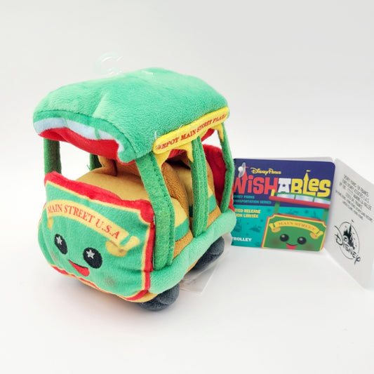 NEW Disney Parks Main Street Trolley Wishables Plush Transportation Limited LR