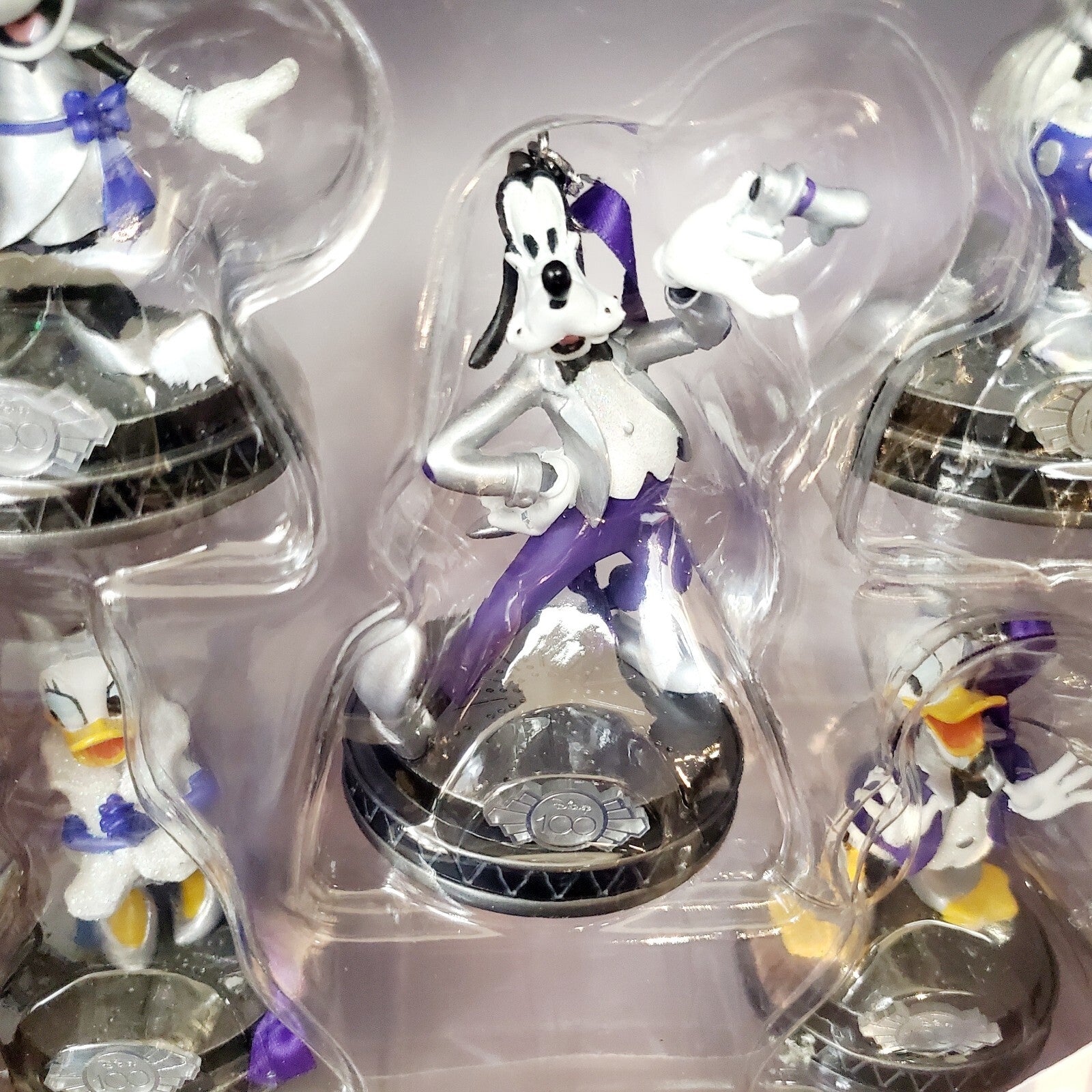 D100 Disney Park 100 Years Wonder Ornament Set Mickey Mouse & Friends Set of 5