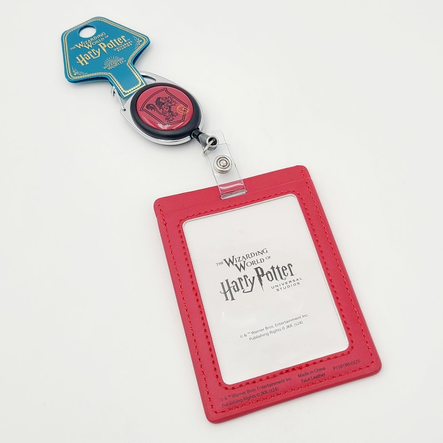 Universal Studios Wizarding World Harry Potter Gryffindor Retractable ID Holder