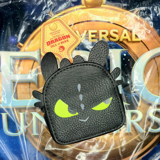 EPIC Universe Universal How To Train Your Dragon Toothless Keychain Holder Bag