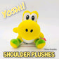 Epic Universal Studio Super Nintendo World YELLOW Yoshi 5" Shoulder Magnet Plush