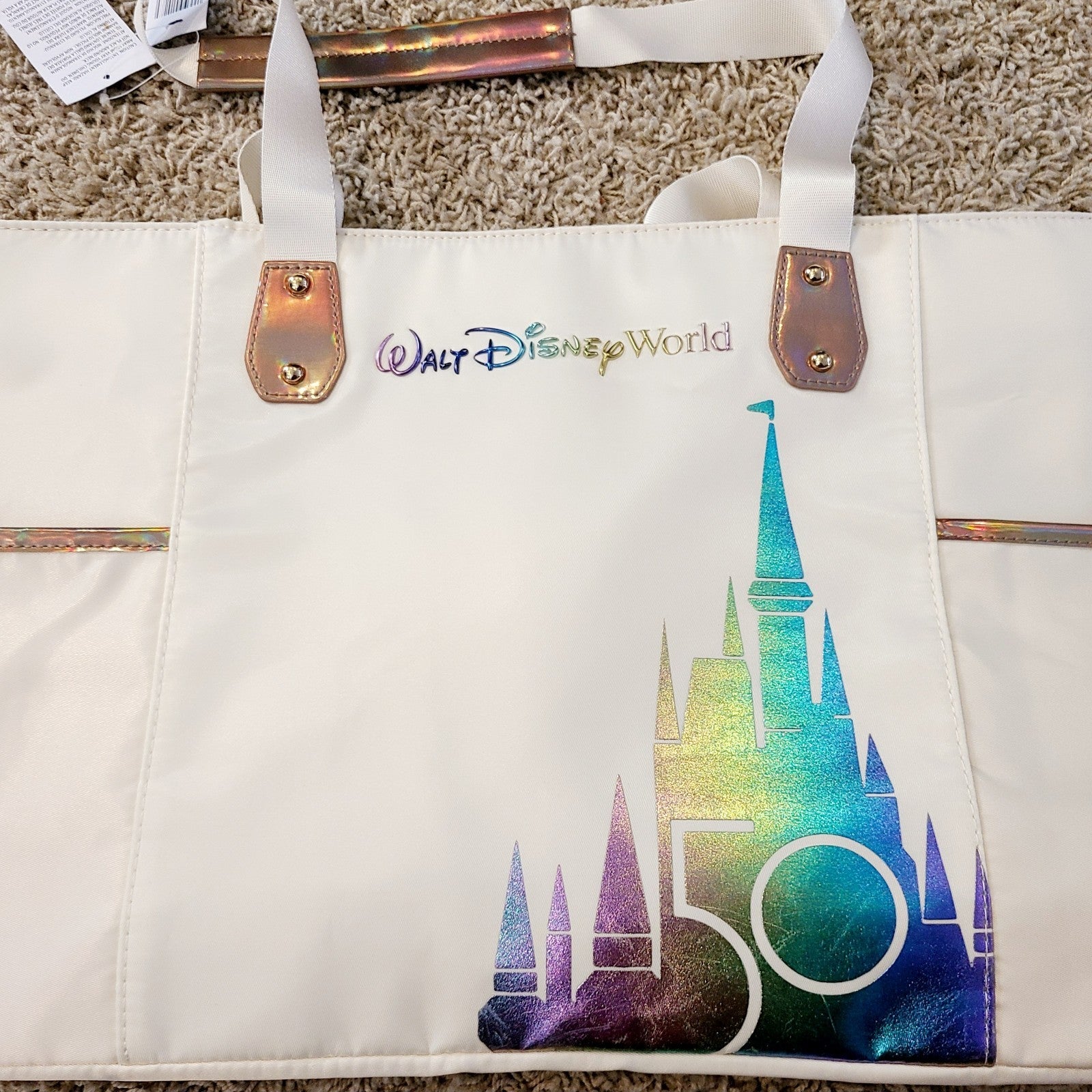 *Tote* 2021 Walt Disney World Parks 50th Anniversary Cinderella Castle Hand Bag