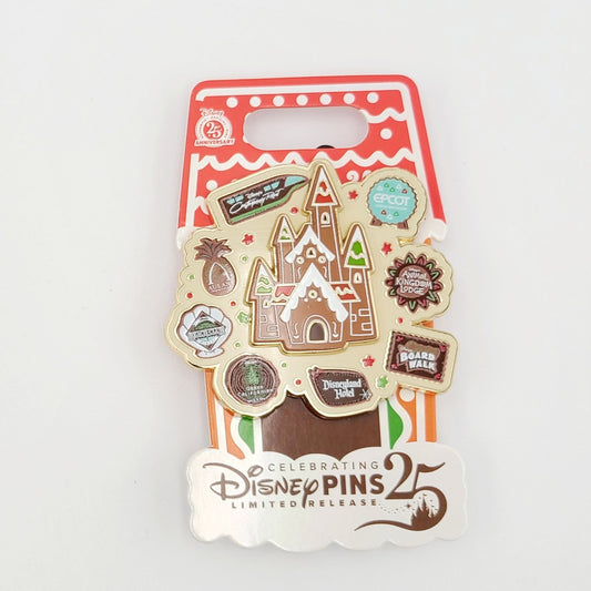 2025 Disney Parks Christmas Gingerbread Logo Contemporary Epcot Boardwalk LR Pin