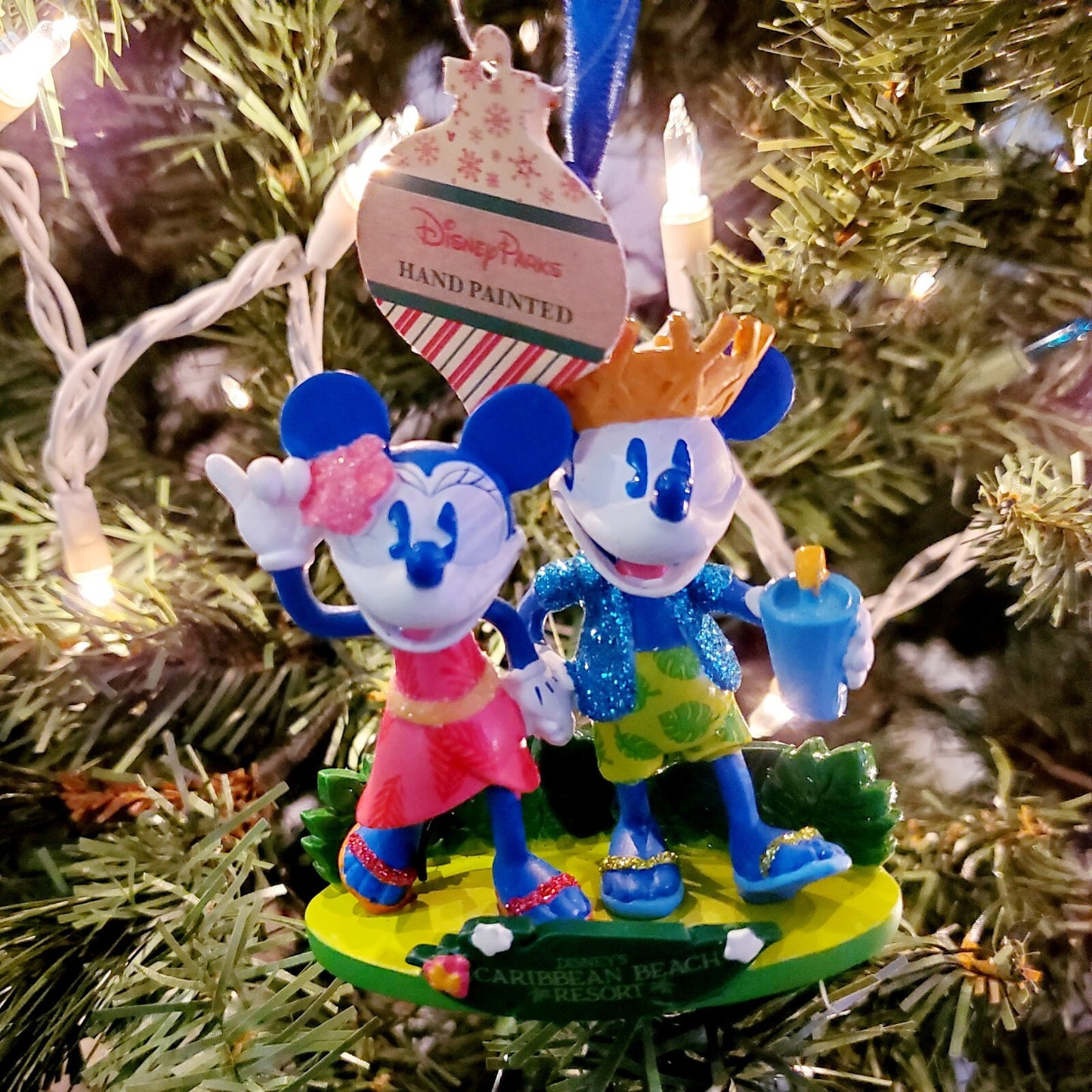 2022 Disney Parks Caribbean Beach Resort Mickey Mouse Miniature Ornament New