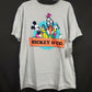 Large Disney Mickey & Co. Retro Grey Gray Shirt Donald Goofy Pluto