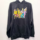 LARGE Scooby Doo Hoodie Sweatshirt Universal Studio Orlando Black Shaggy Velma