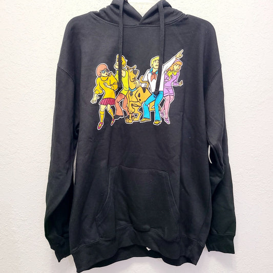LARGE Scooby Doo Hoodie Sweatshirt Universal Studio Orlando Black Shaggy Velma