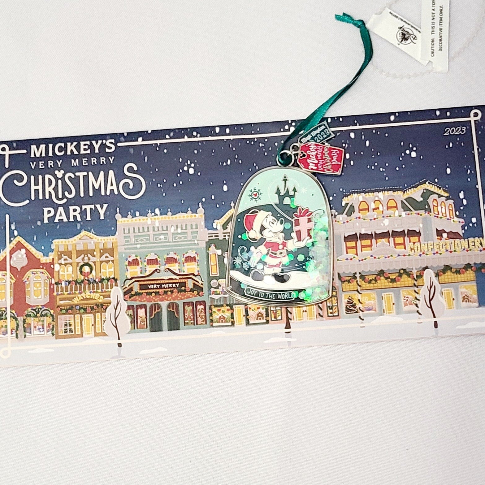 Disney Parks Mickey’s Very Merry Christmas Party Santa Mickey Mouse Ornament NEW