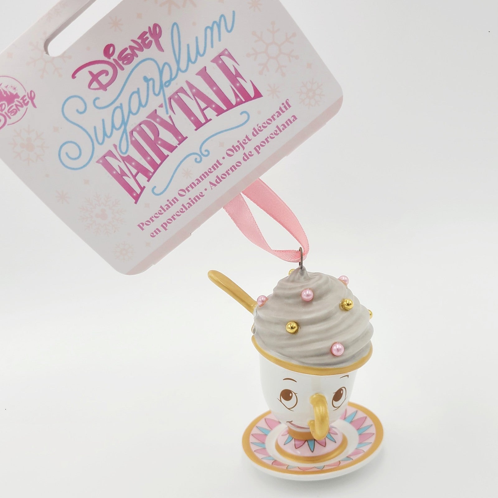 2025 Disney Parks Sugarplum Fairytale Beauty & The Beast Chip Cup Ornament New
