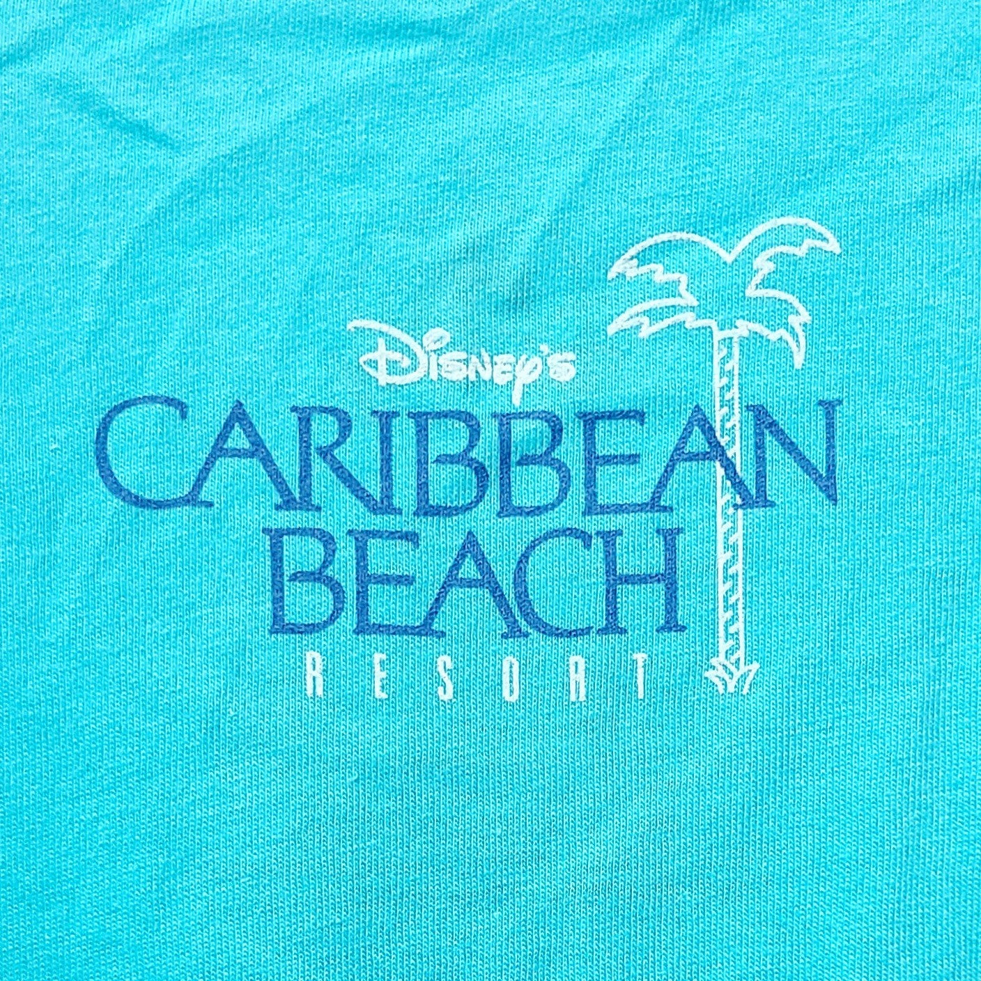 *LARGE Shirt* Walt Disney World Park Caribbean Beach Resort Blue WDW NEW