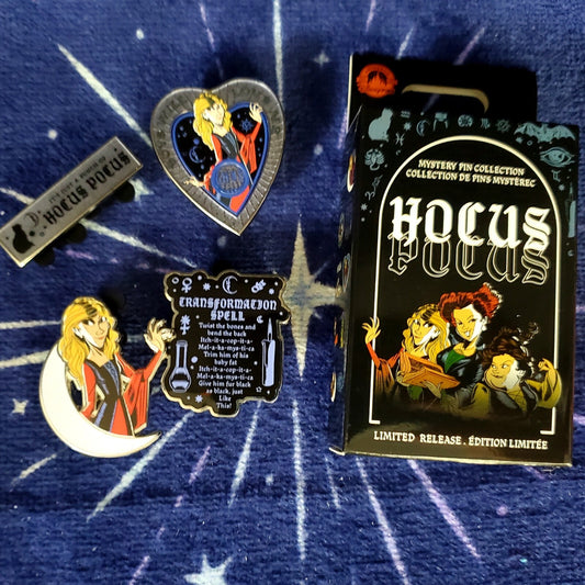 *4 Pin Set* Disney Parks Hocus Pocus Halloween Mystery Box Transformation Spell
