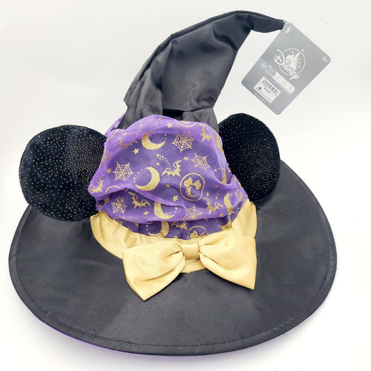 Disney Park KIDS Halloween Costume Minnie Mouse Witch Hat One Size Fits Most NEW