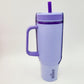 Wawa Tumbler Mug w/Handle & Straw 32 Oz ICED BEVERAGE Sunny Sipper Cup Purple
