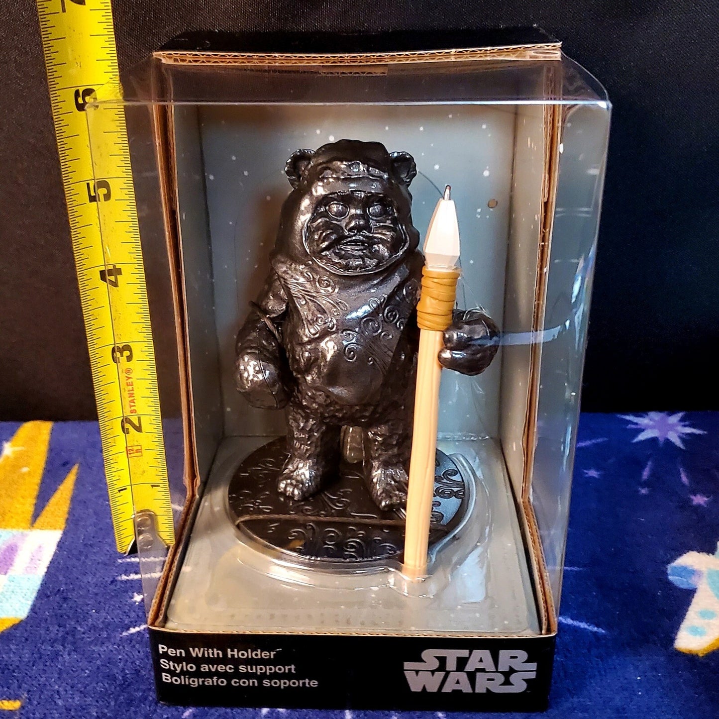 2022 Disney Parks Star Wars Saga Ewok Figure Holder With Pen New