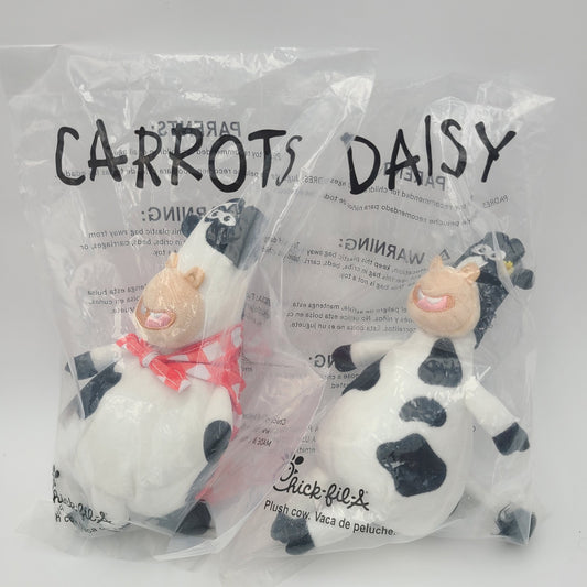 *Carrots & Daisy Plush Set* Chick-fil-A Cow Doll Picnic Cape Toy Christmas CFA