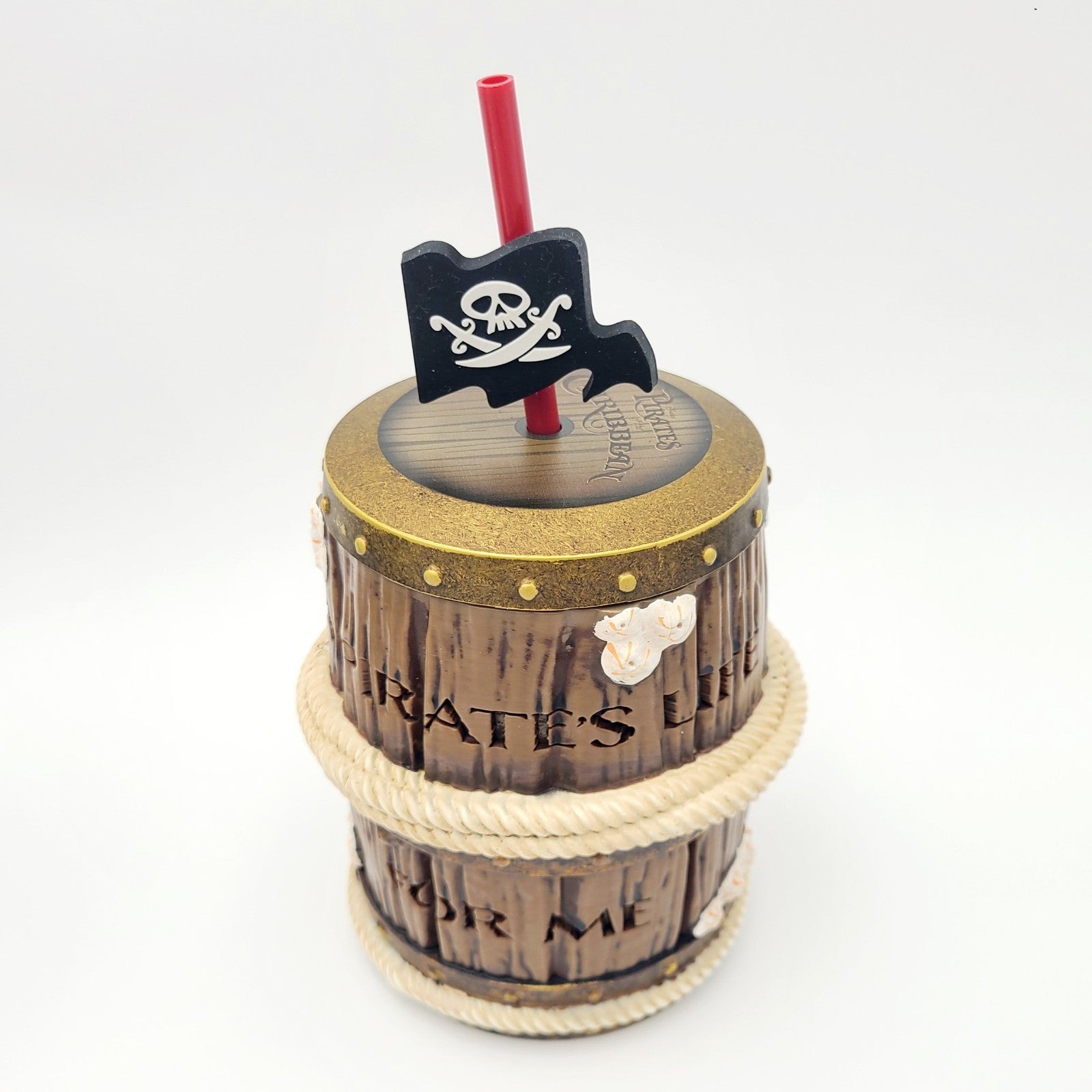 Walt Disney World Parks 2026 Pirates Of The Caribbean Brown Barrel Sipper Cup