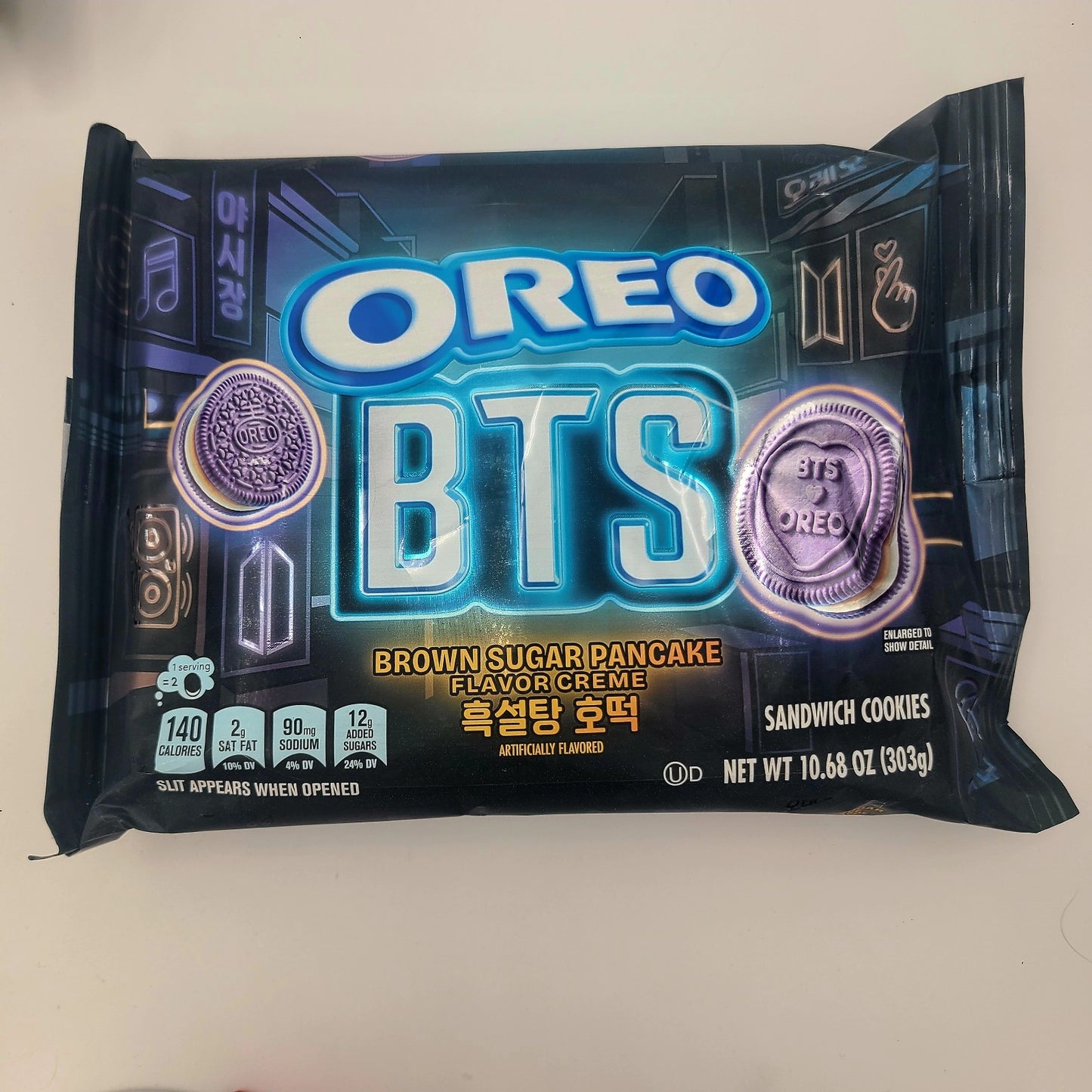 4 PACKS - BTS x Oreo Brown Sugar Pancake Sandwich Cookies Limited Edition SEALED