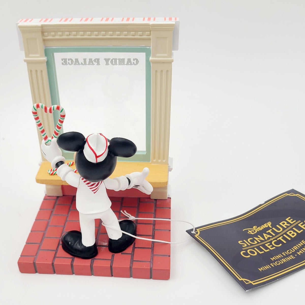 NEW 2026 Disney Parks Christmas Mickey Mouse Candy Cane Palace Mini Figurine 6"