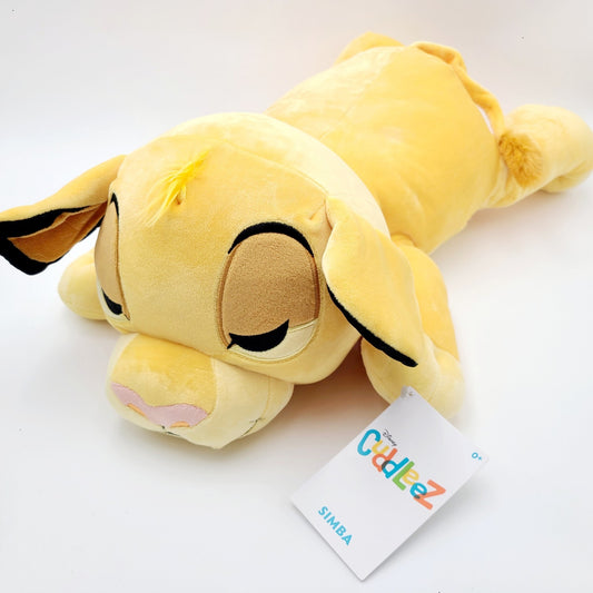 Disney Parks Simba Sleeping Cuddleez Plush The Lion King Large 26'' Stuffed NEW