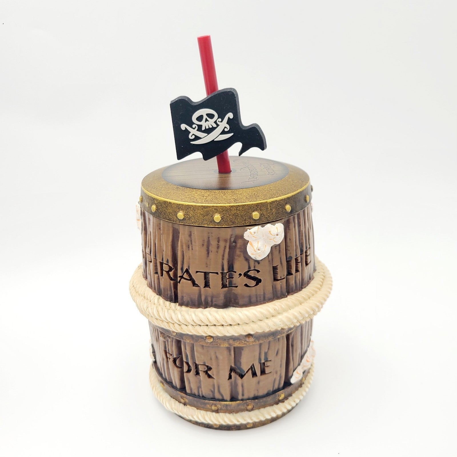 Walt Disney World Parks 2026 Pirates Of The Caribbean Brown Barrel Sipper Cup