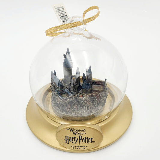 Universal Studios Harry Potter Hogwarts Castle Holiday Christmas Glass Ornament