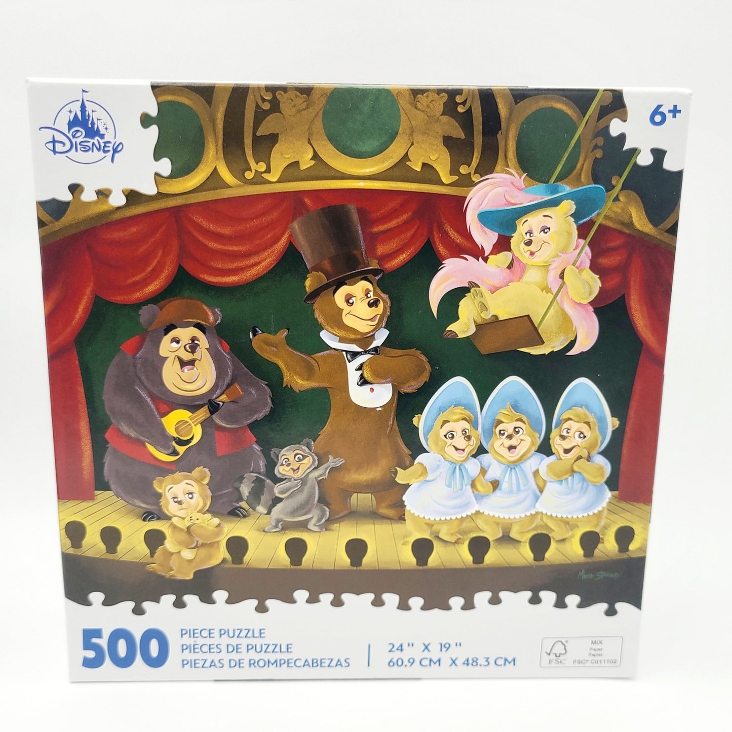 2025 Disney Parks Maria Stuckey Country Bear Jamboree 500 Piece Puzzle Set New