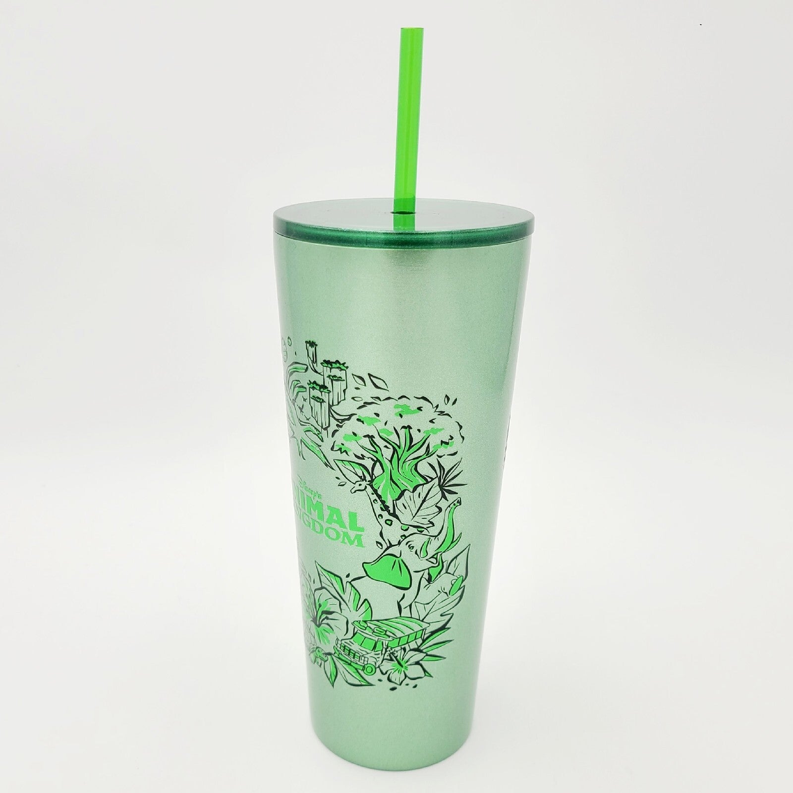 Walt Disney World 4 Park Starbucks Tumbler Magic Kingdom EPCOT Hollywood Animal