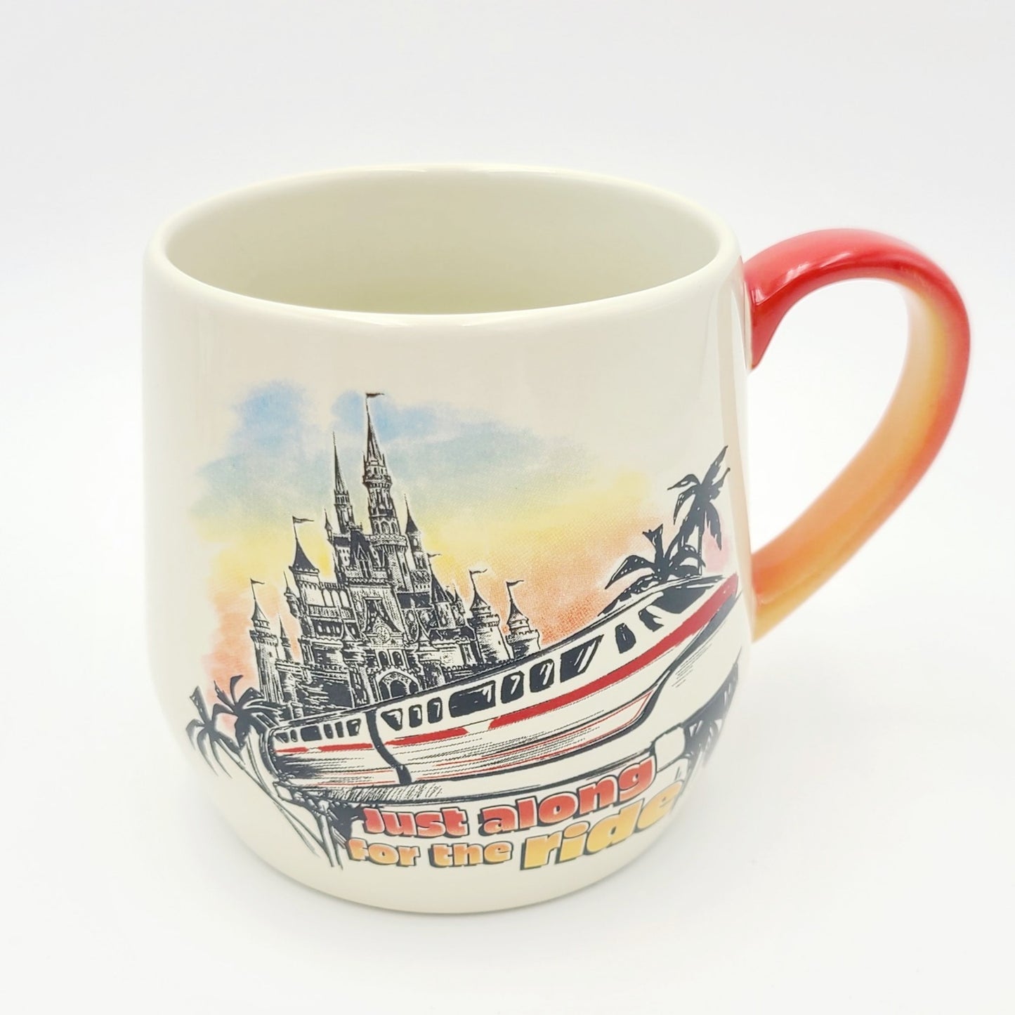 2025 Disney Parks Monorail Just Along For The Ride Cinderella Castle Coffee Mug