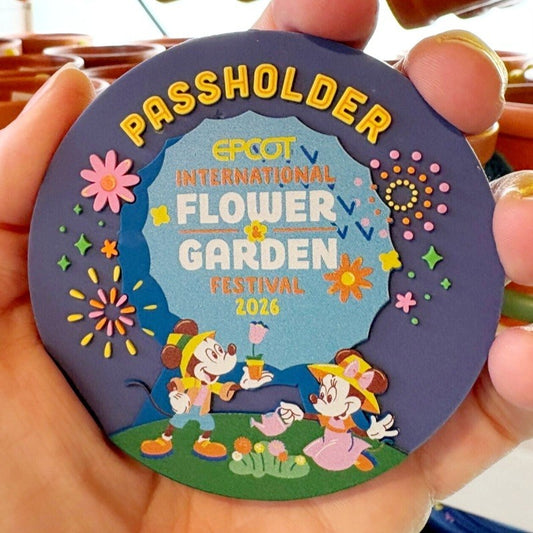 Disney Park 2026 Epcot Flower & Garden Festival AP Mickey Minnie Silicone Magnet