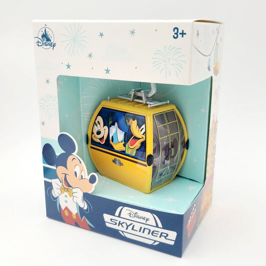 Disney Parks 2025 Mickey Mouse Donald Goofy Skyliner Gondola Model w/ Stand New